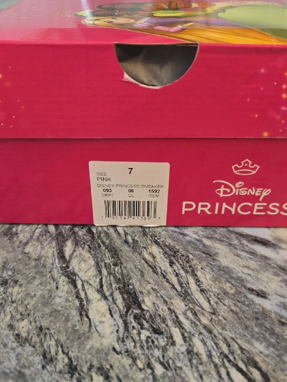 Disney Pink Princess Mary Jane Shoes with Crown Bow